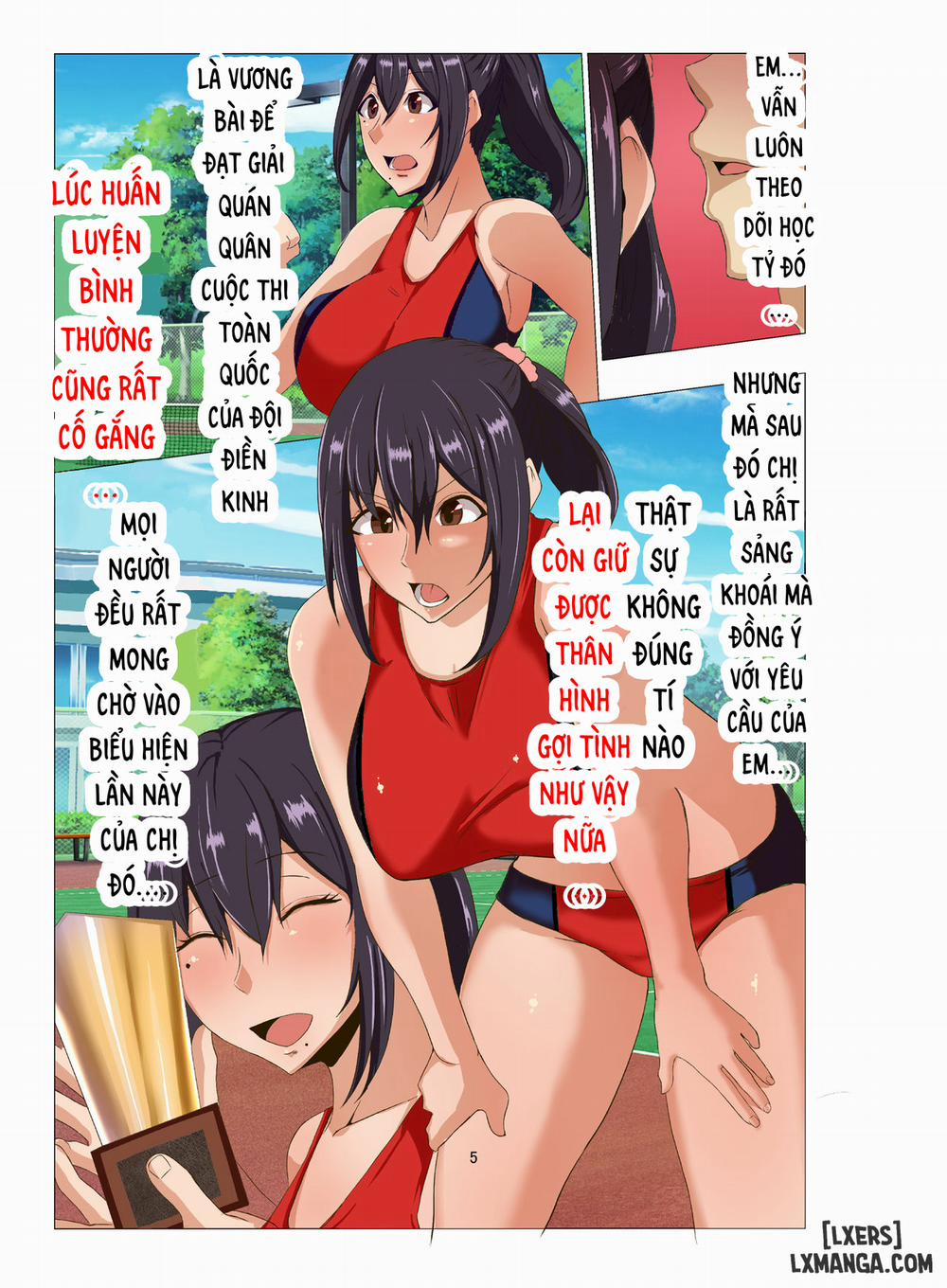 Rikujoubu no Otonashii Senpai no Yowami o Nigitta Oneshot trang 5