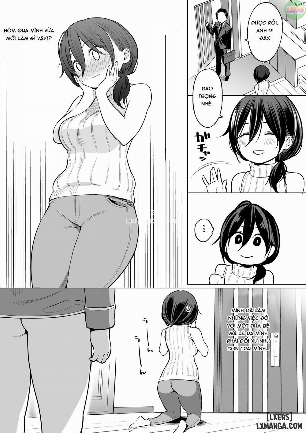 Ryouta-kun Ejaculated for the First Time using His Stepmom Oneshot trang 16