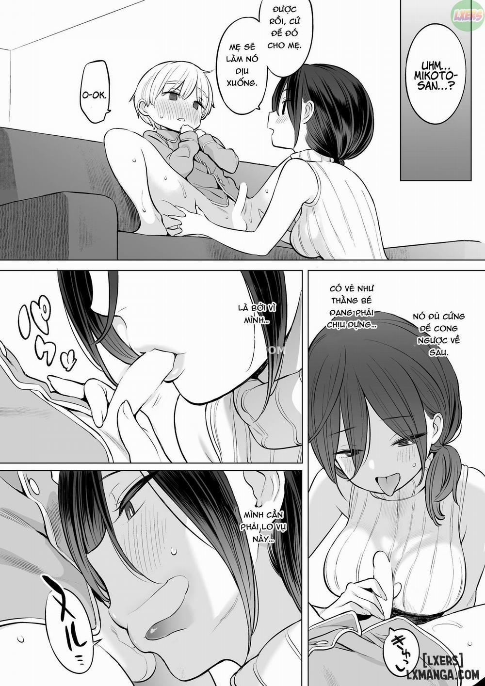 Ryouta-kun Ejaculated for the First Time using His Stepmom Oneshot trang 18
