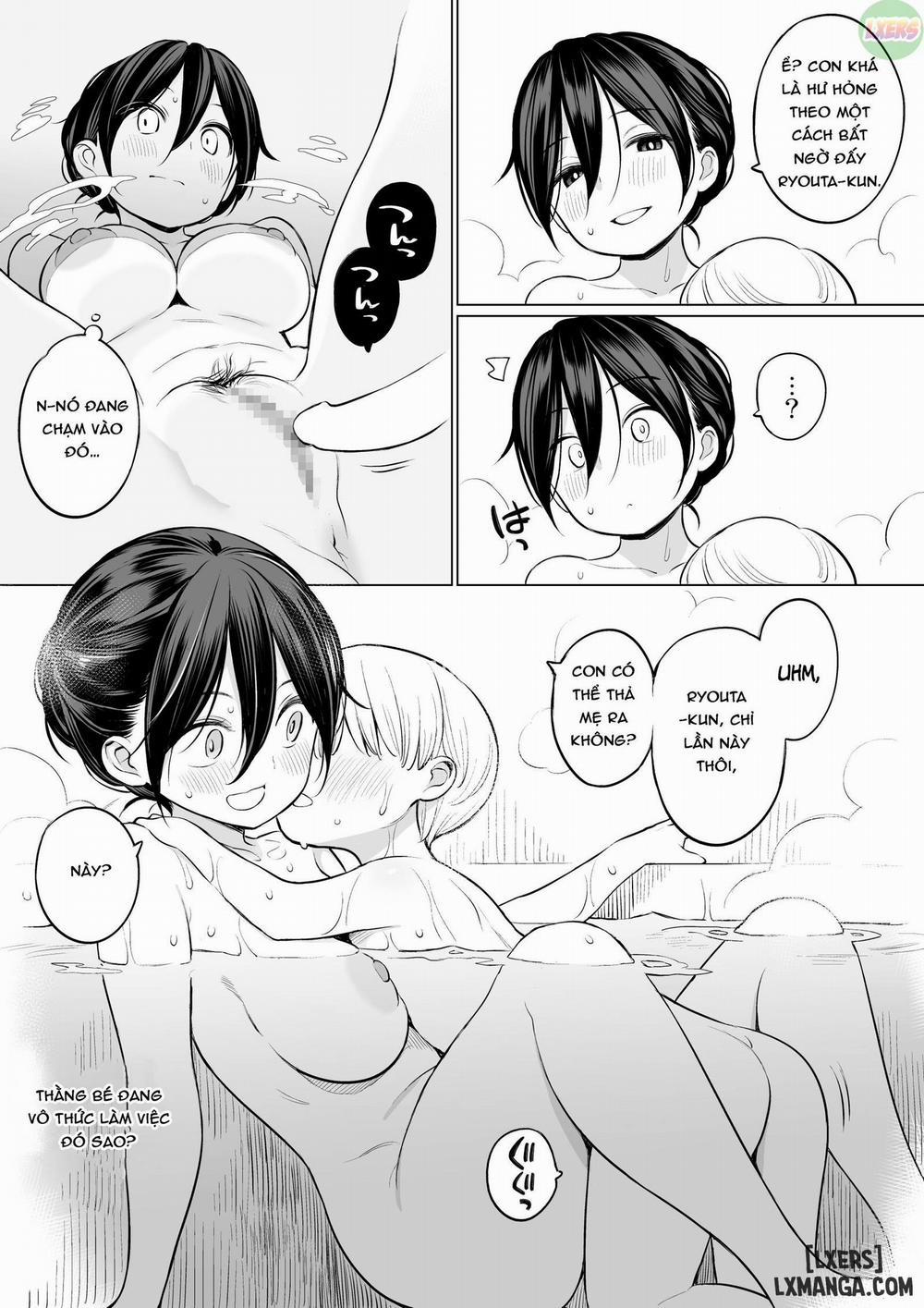 Ryouta-kun Ejaculated for the First Time using His Stepmom Oneshot trang 23