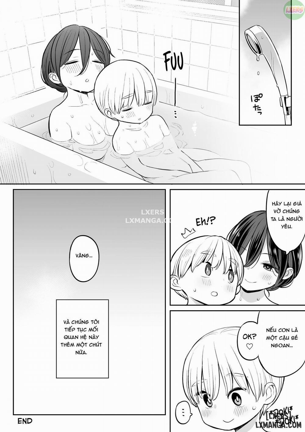 Ryouta-kun Ejaculated for the First Time using His Stepmom Oneshot trang 37