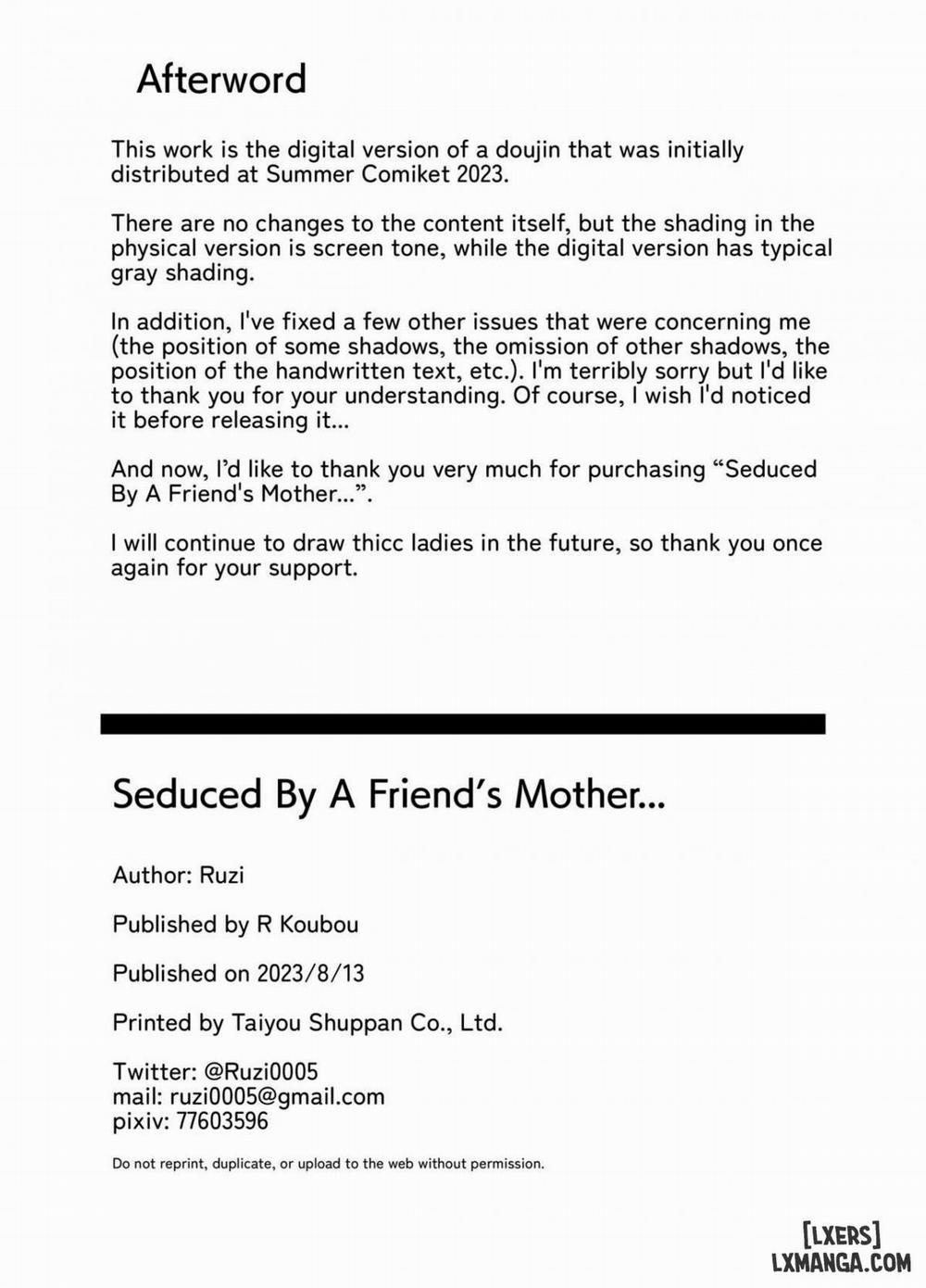 Seduced By A Friend's Mother Oneshot trang 23