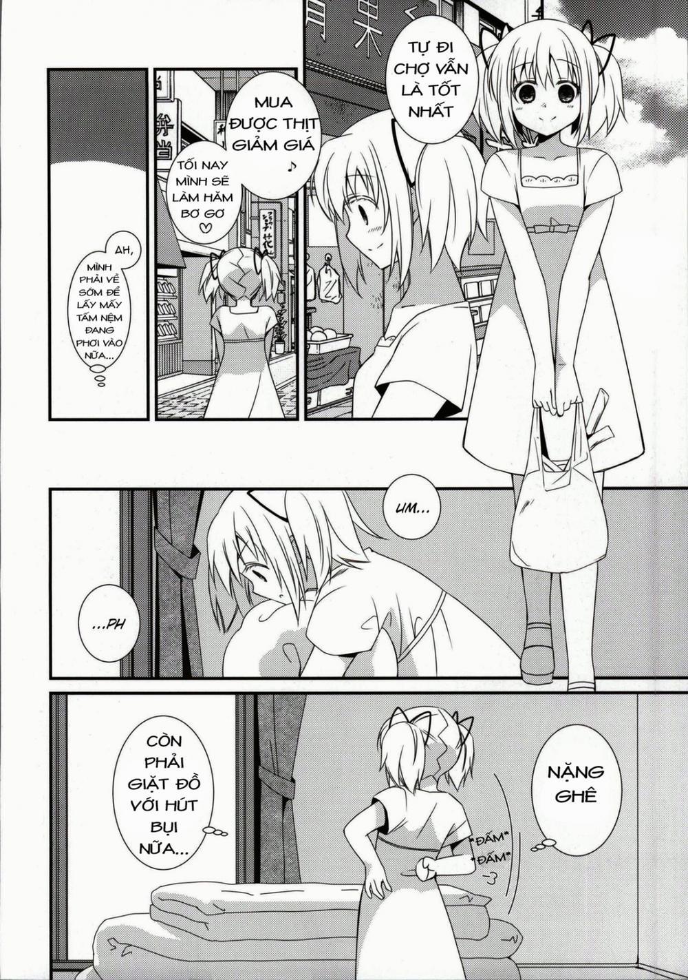 Sengyou Shufu no Sentou Fuku wa (Mahou Shoujo Madoka Magica) Oneshot trang 4