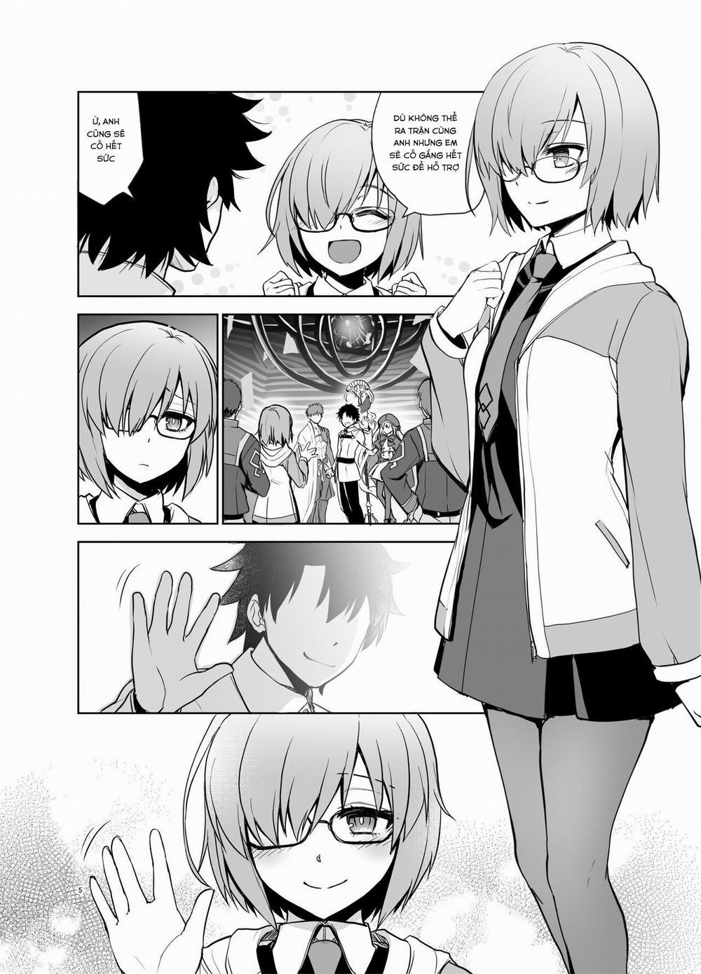 Senpai ga Rayshift Chuu Dake Kankei o Sematte Kuru Seiyoku Ousei na Chaldea Shokuin Oji-san to Mash (Fate/Grand Order) Oneshot trang 1