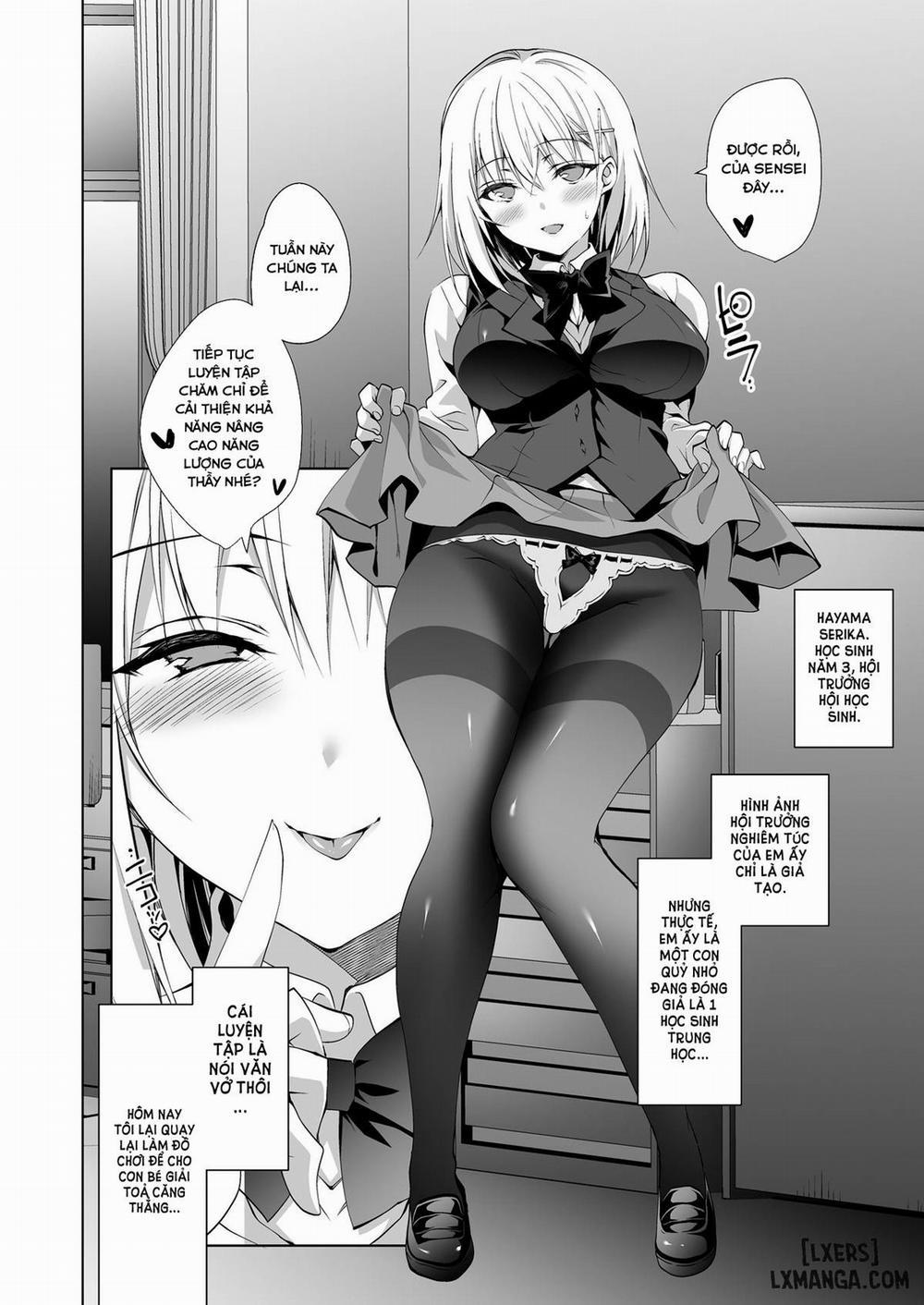 Sheltered Maiden - Student Council President Serika's Ejaculation Control Training Oneshot trang 4