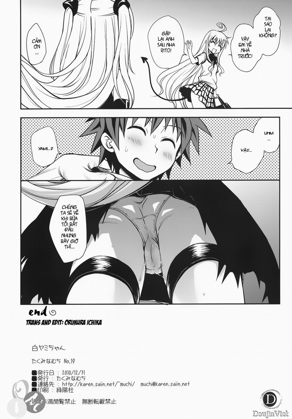 Shiro Yami-chan (To Love-Ru) Oneshot trang 32