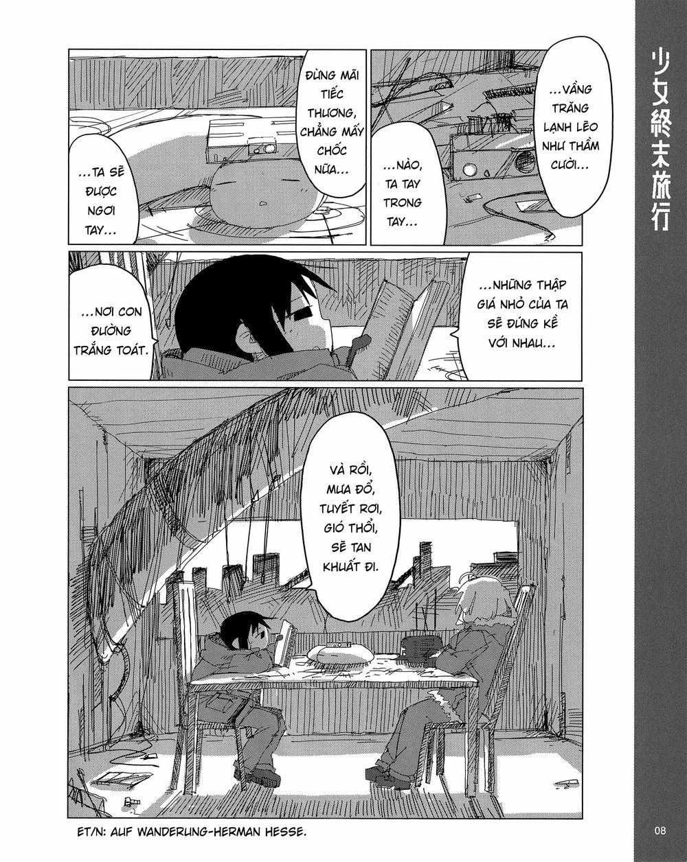 Shoujo Shuumatsu Ryokou 43.5 trang 9