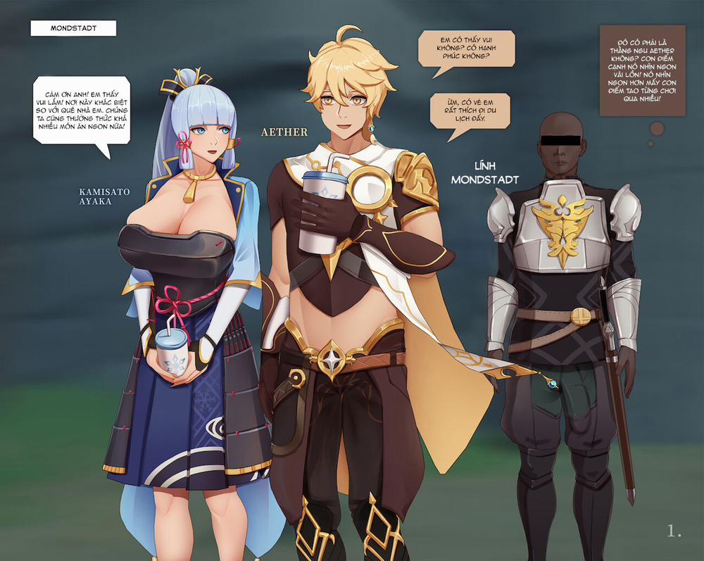 Sự khủng hoảng cảm xúc của Aether và Kamisato Oneshot trang 2