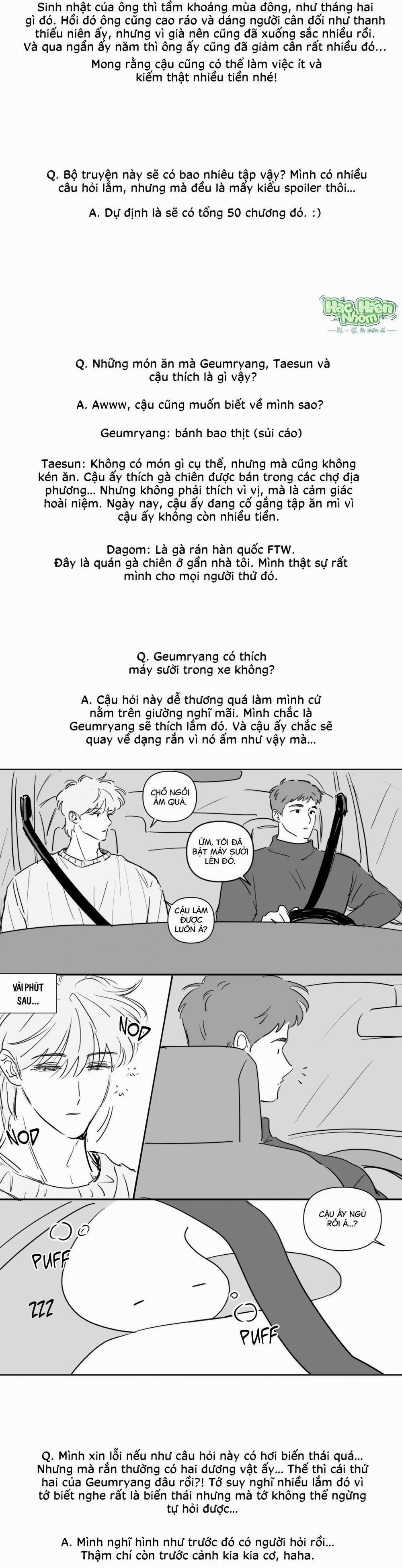 Sự Quyến Rũ Của Thần Rắn 27 creator’ note trang 6