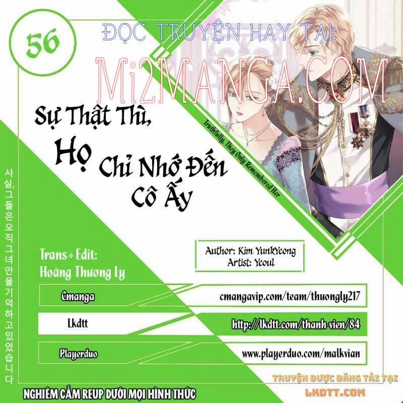 Sự Thật Thì, Họ Chỉ Nhớ Đến Cô Ấy 56 trang 0