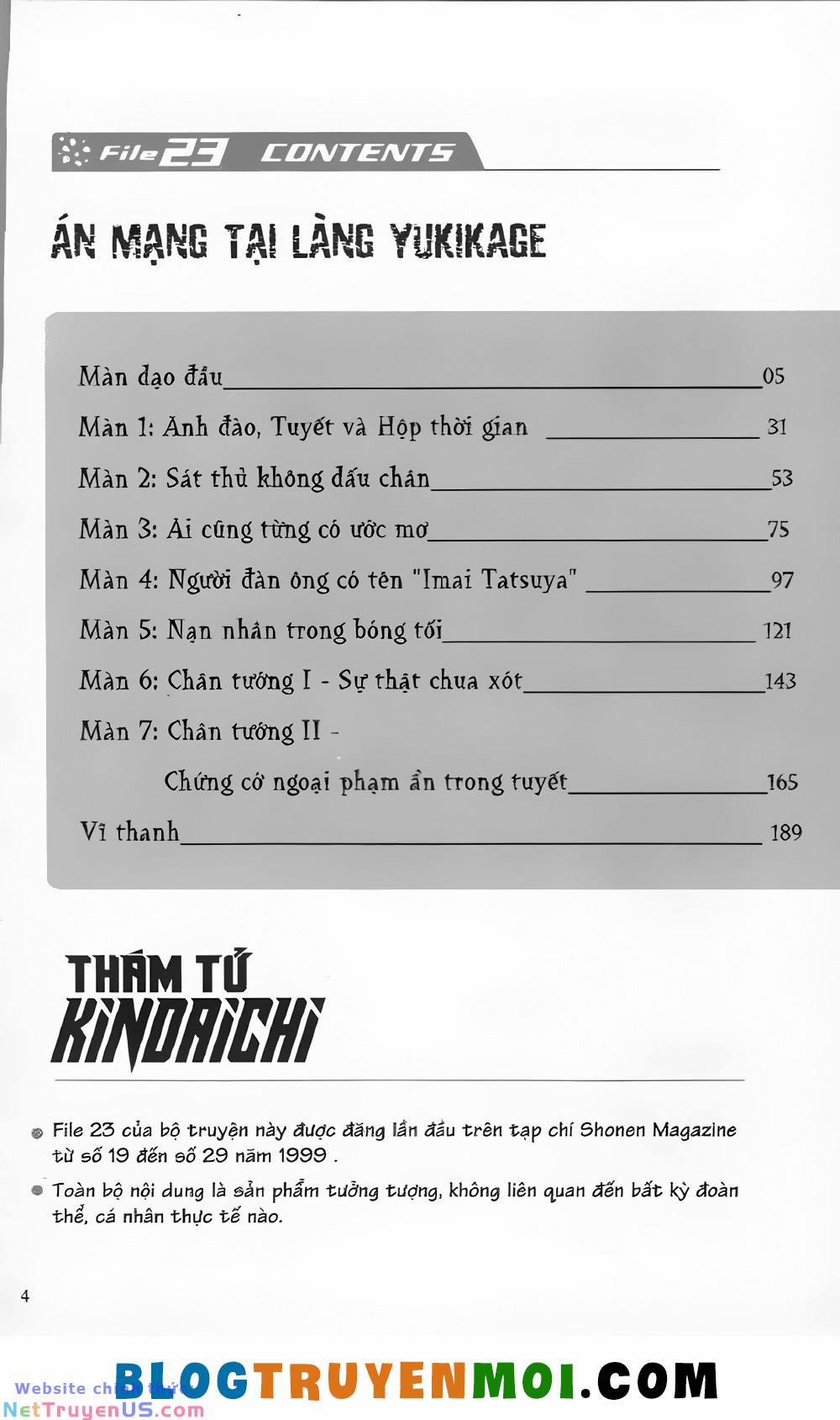 Thám Tử Kindaichi (Special Edition) 23 trang 3