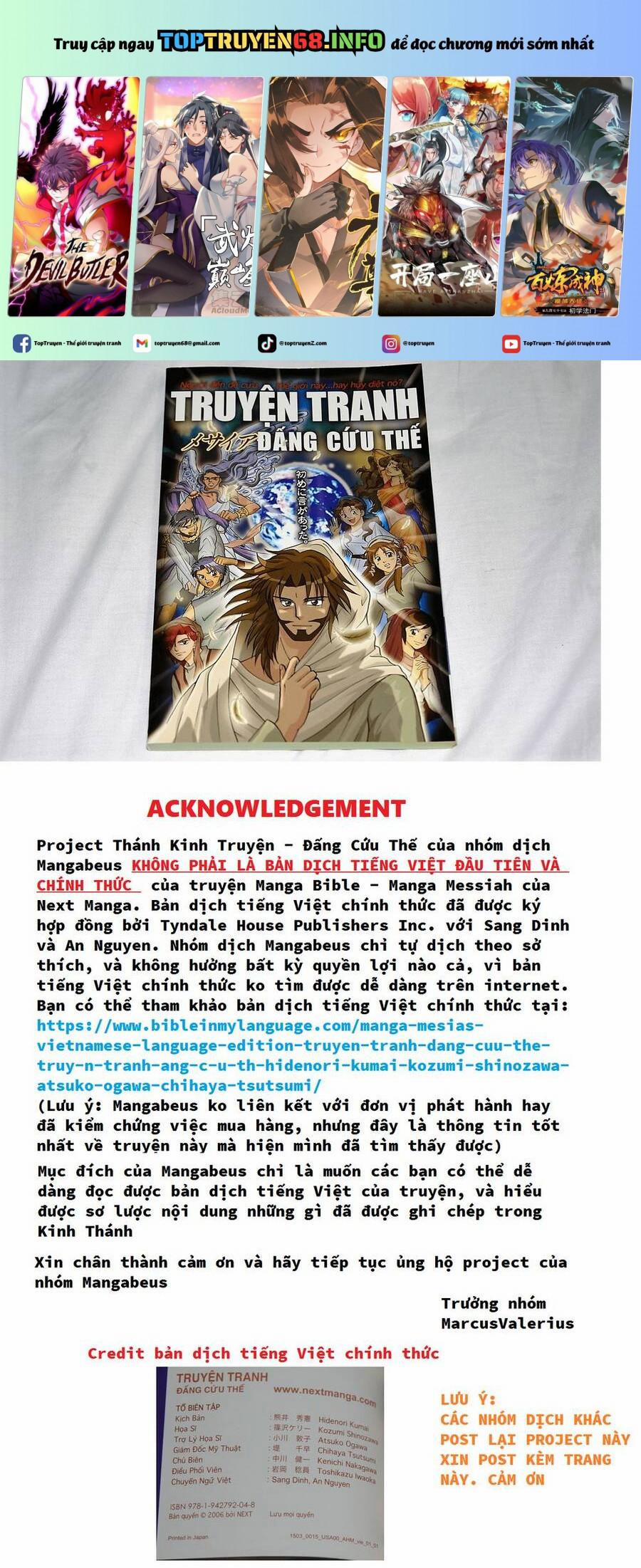 Thánh Kinh Truyện – Đấng Cứu Thế 21 trang 0