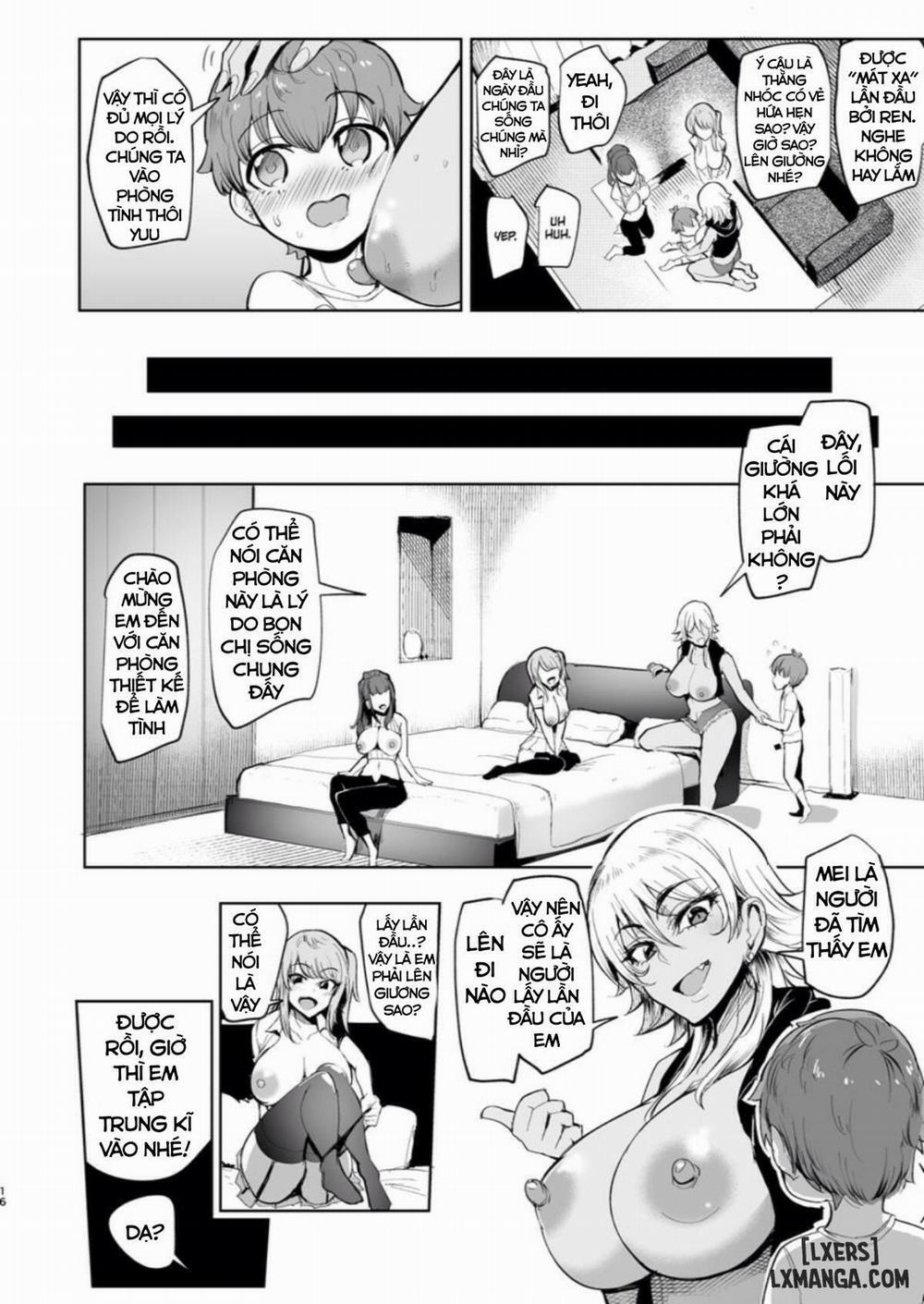 The Place I Stayed Over at Belonged to Perverted Gyaru Onee-chans Oneshot trang 14
