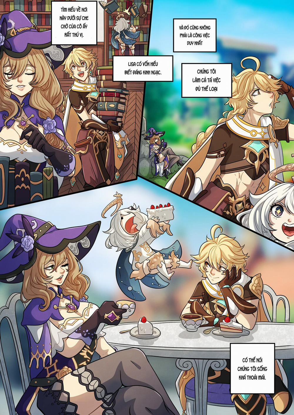 The Traveler's Guide to Teyvat's Heart-Lisa Oneshot. trang 4