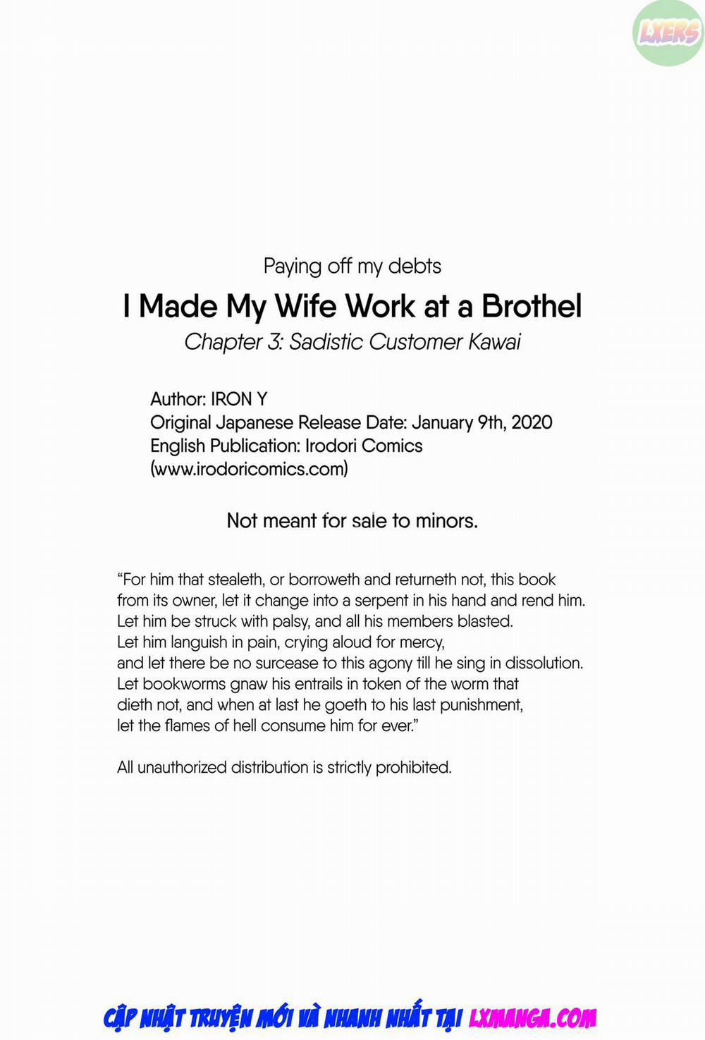 Tôi bắt vợ làm việc tại nhà thổ 3 0 Sadistic Customer Kawai trang 50