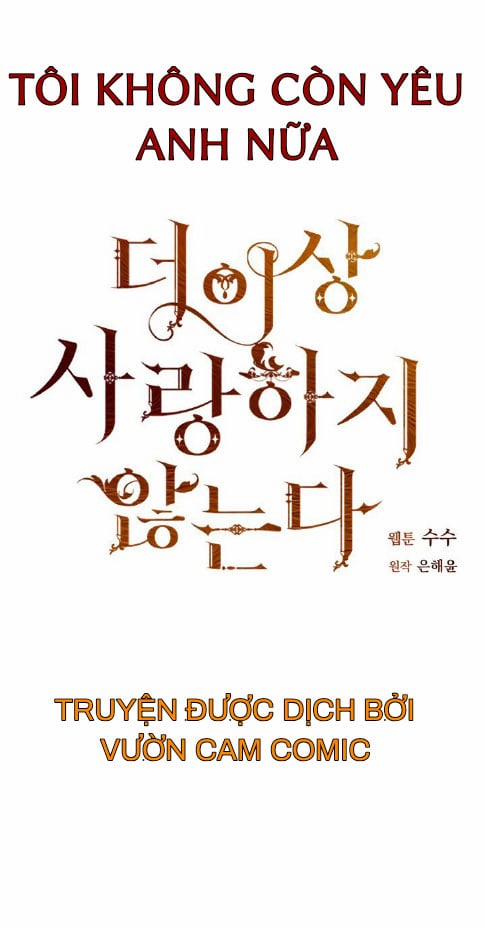 Tôi Không Còn Yêu Anh Nữa 1 trang 2