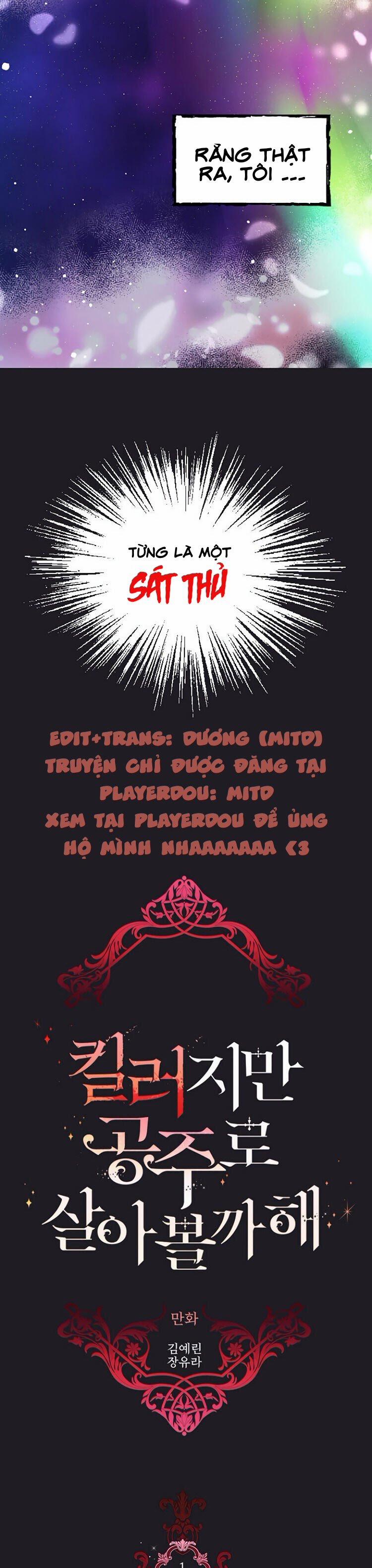 Tôi Là Một Sát Thủ Nhưng Tôi Đang Nghĩ Đến Việc Sống Như Một Cô Công Chúa 1 trang 11