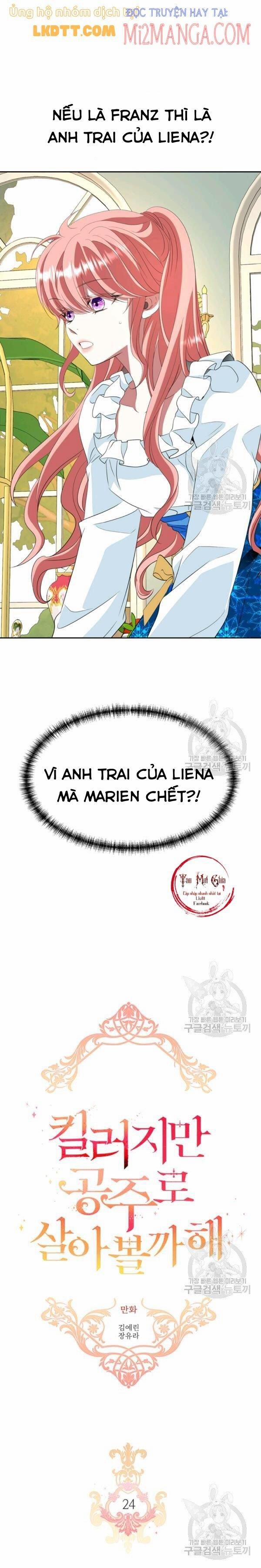 Tôi Là Một Sát Thủ Nhưng Tôi Đang Nghĩ Đến Việc Sống Như Một Cô Công Chúa 24 trang 1