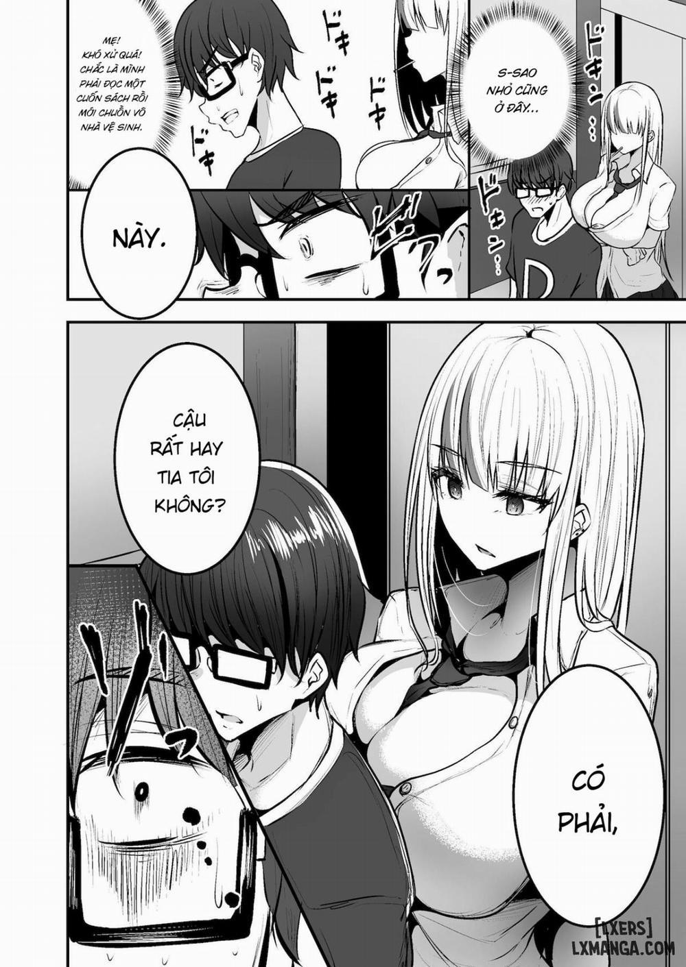 Toshokan de Benkyou Shiteitara Itsumo Kuru Gal JK ni Oneshot trang 9