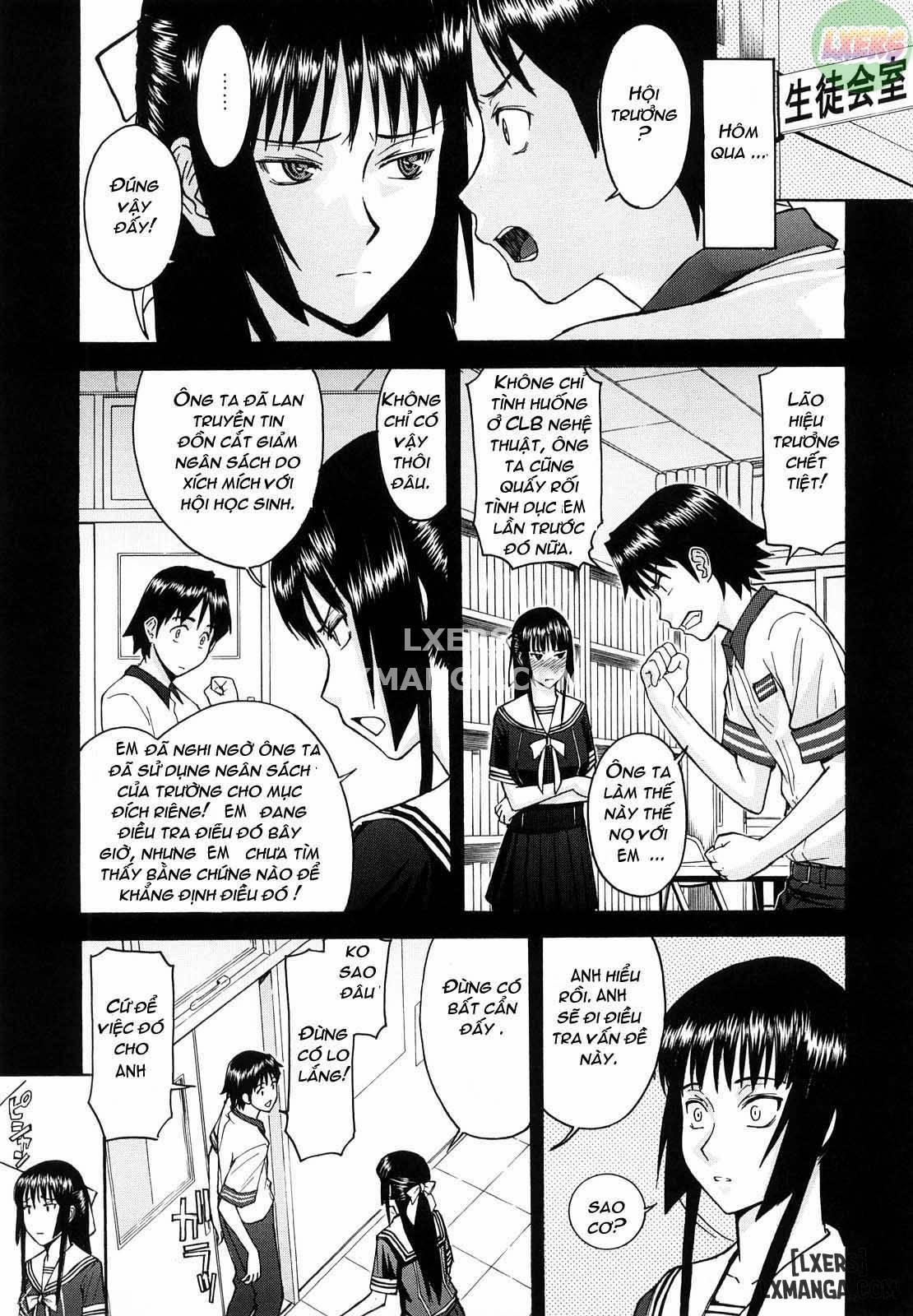 Trò đùa độc quyền của Chủ tịch Hội học sinh Hanahira 5 trang 2