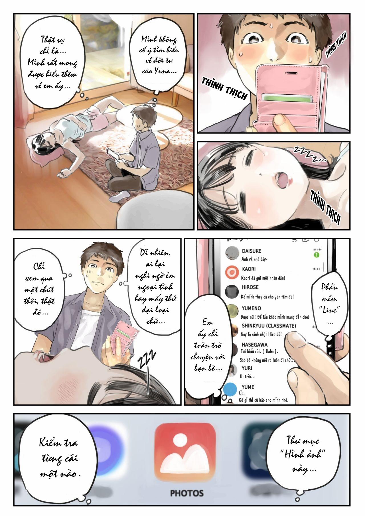 Truyện Phát hiện sừng khi xem trộm điện thoại bạn gái 1 trang 12