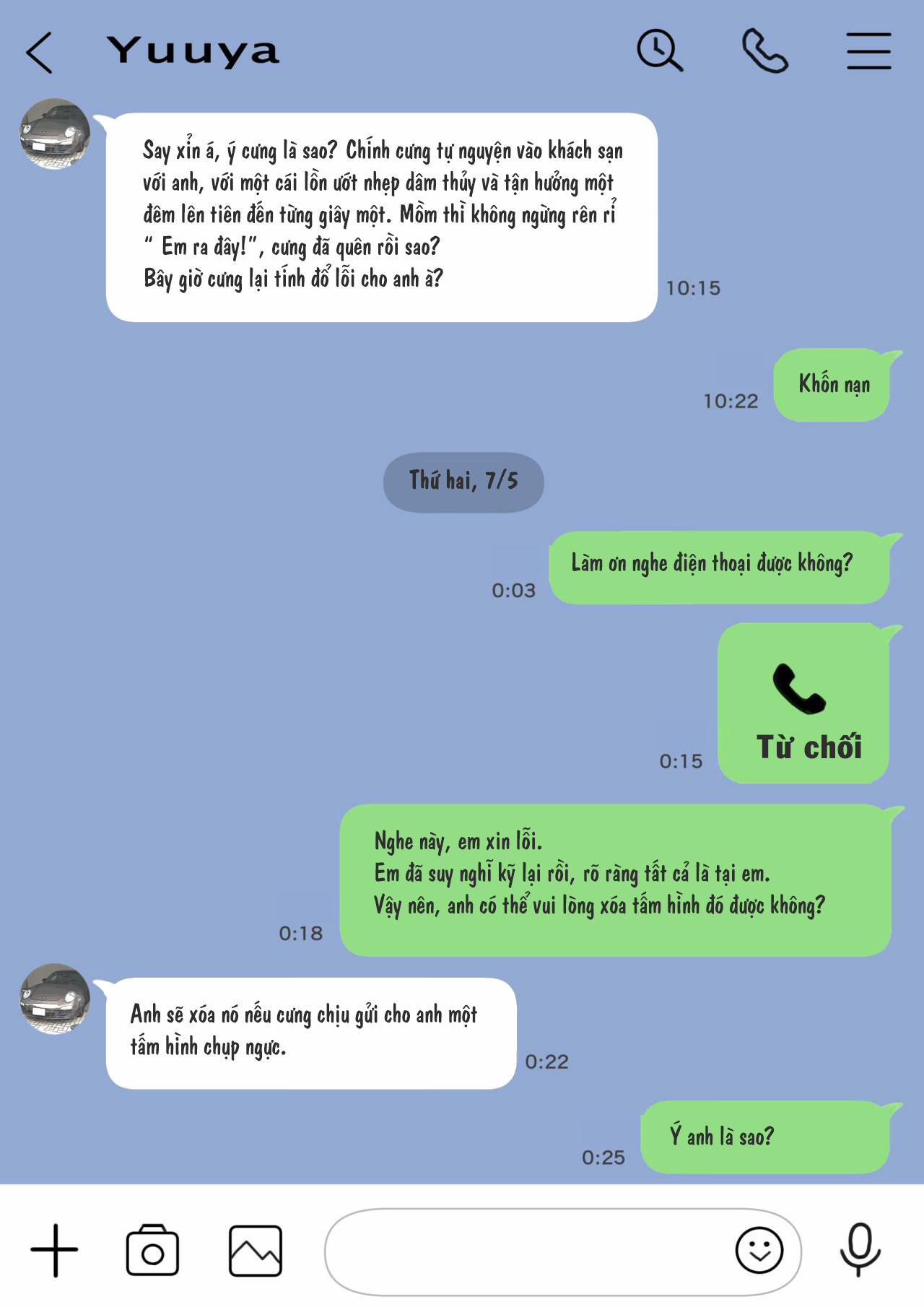 Truyện Phát hiện sừng khi xem trộm điện thoại bạn gái 1 trang 41