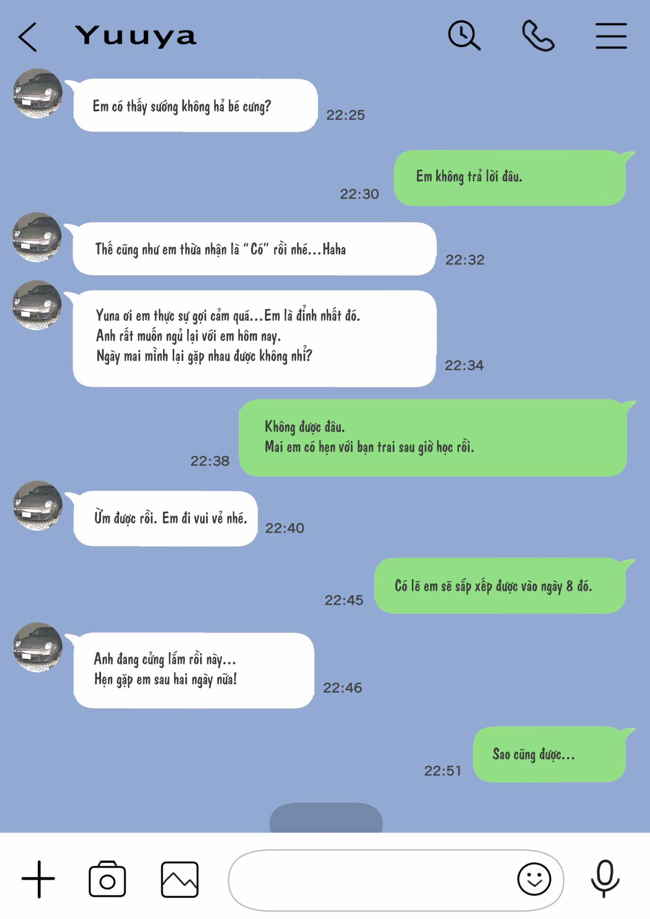 Truyện Phát hiện sừng khi xem trộm điện thoại bạn gái 2 trang 5