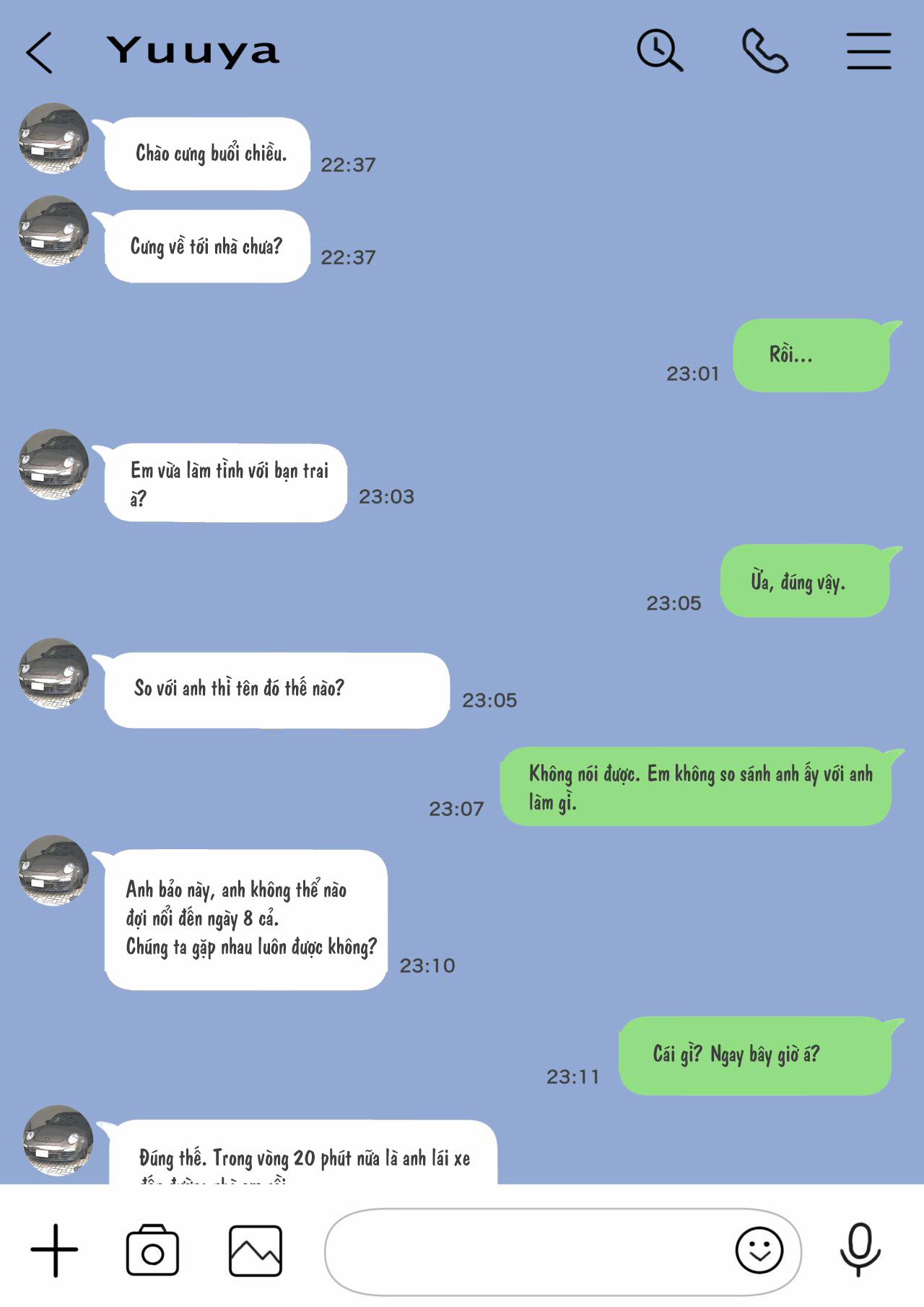 Truyện Phát hiện sừng khi xem trộm điện thoại bạn gái 2 trang 8