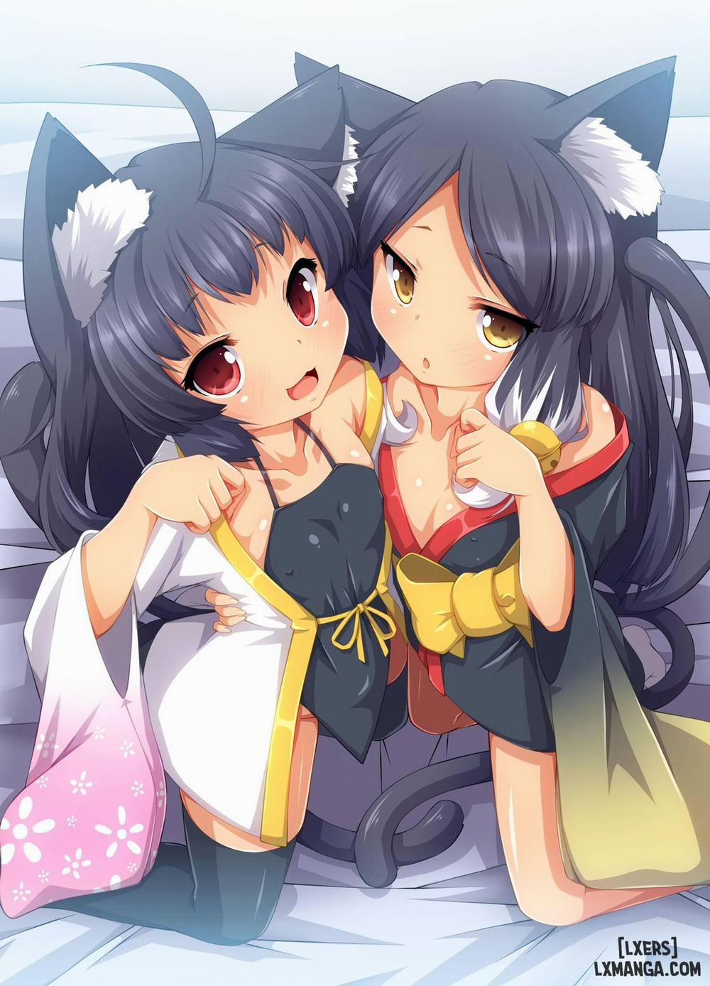 Tsundere Neko Shimai no Zenshin Gohoushi SEX Oneshot trang 0