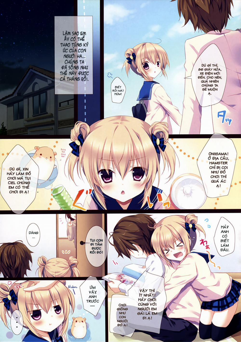 Từ hôm nay, em sẽ trở thành em gái của người địa cầu. Oneshot trang 6