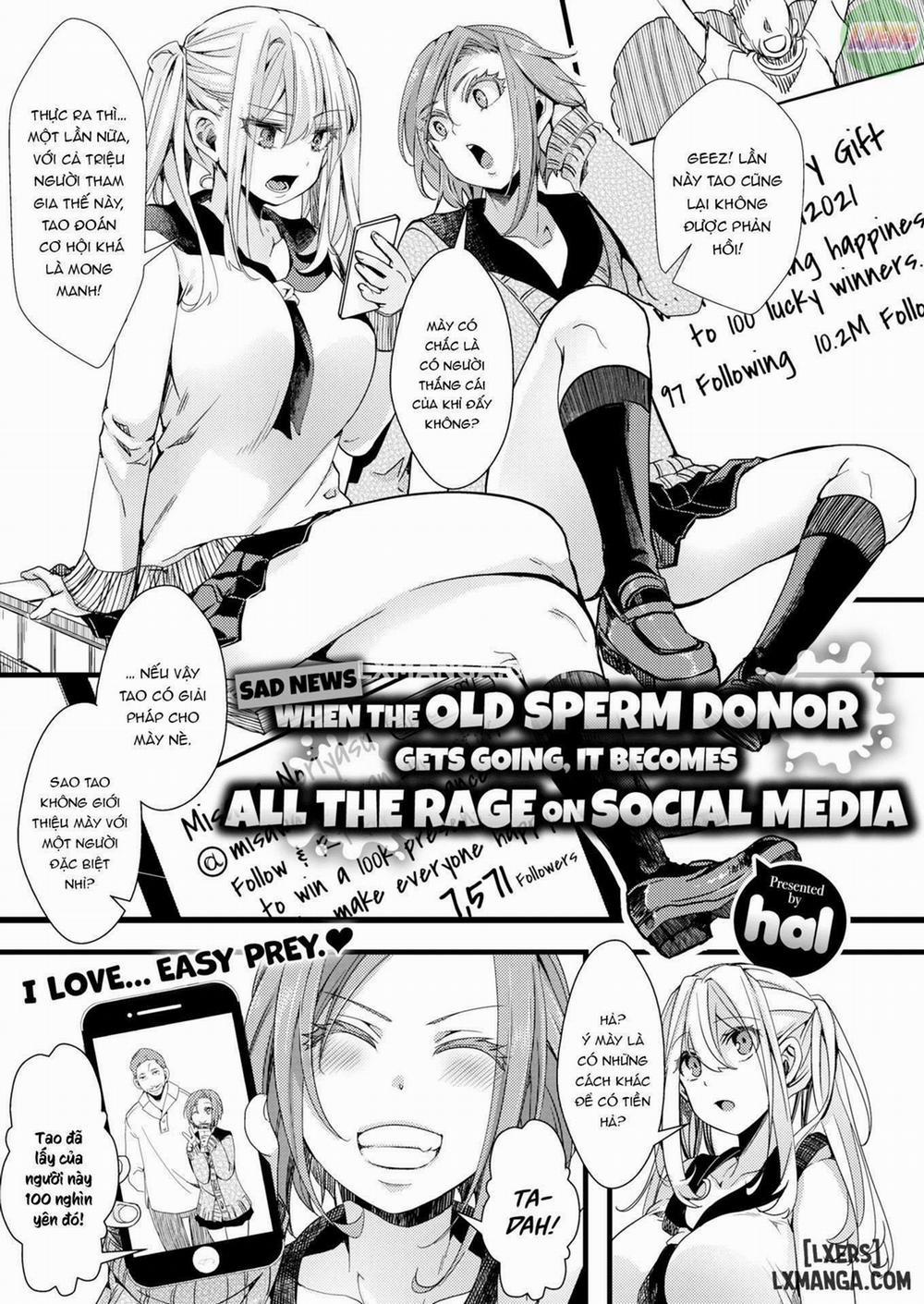 When the Old Sperm Donor Gets Going, It Becomes All the Rage on Social Media Oneshot trang 0