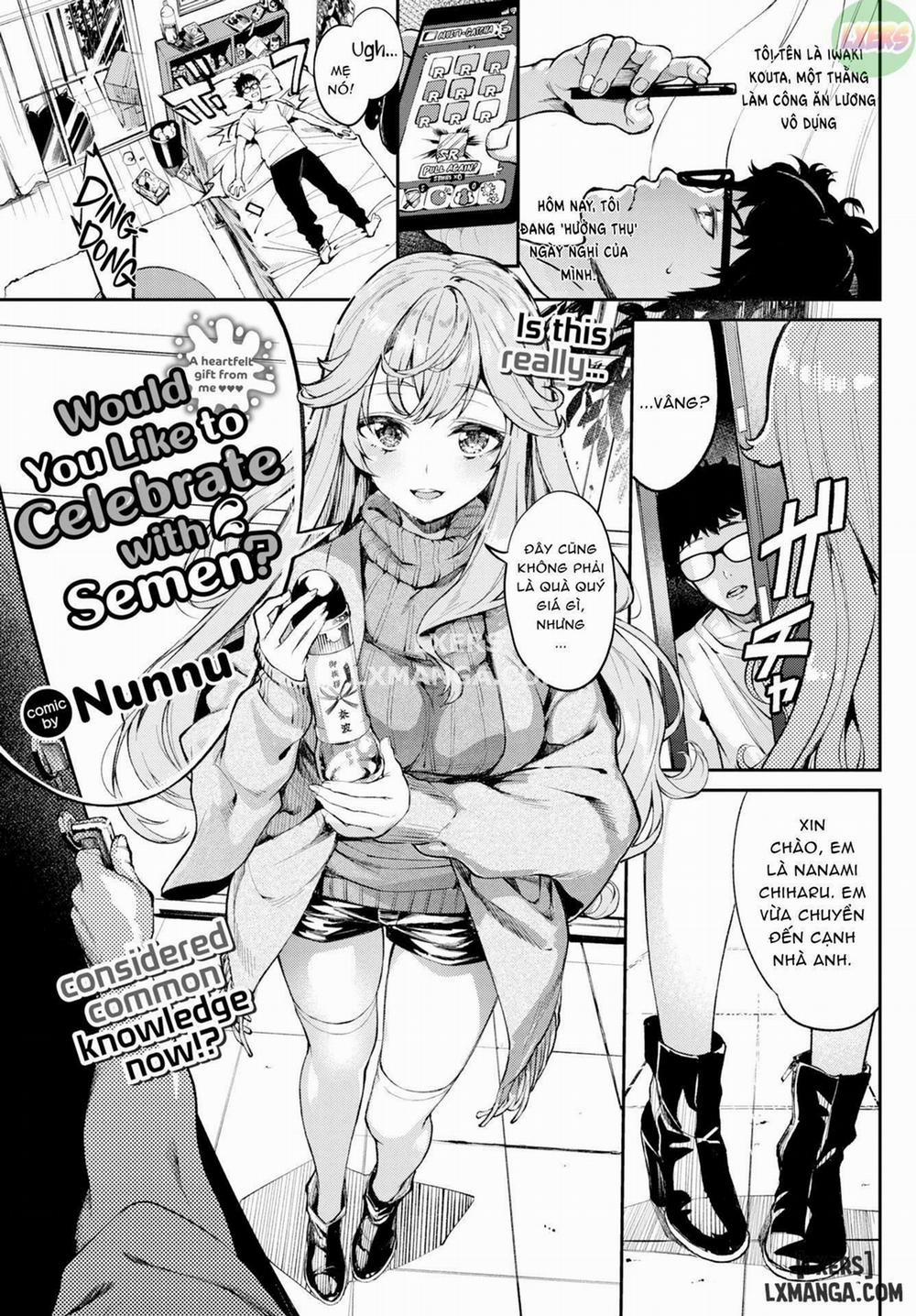 Would You Like to Celebrate With Semen Oneshot trang 0