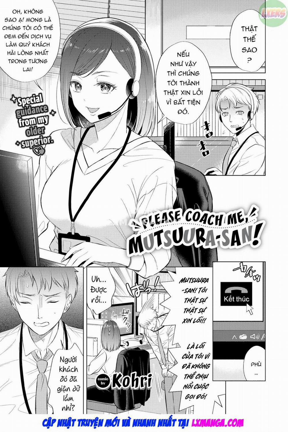 Xin hãy huấn luyện tôi, Mutsuura-san! Oneshot trang 1