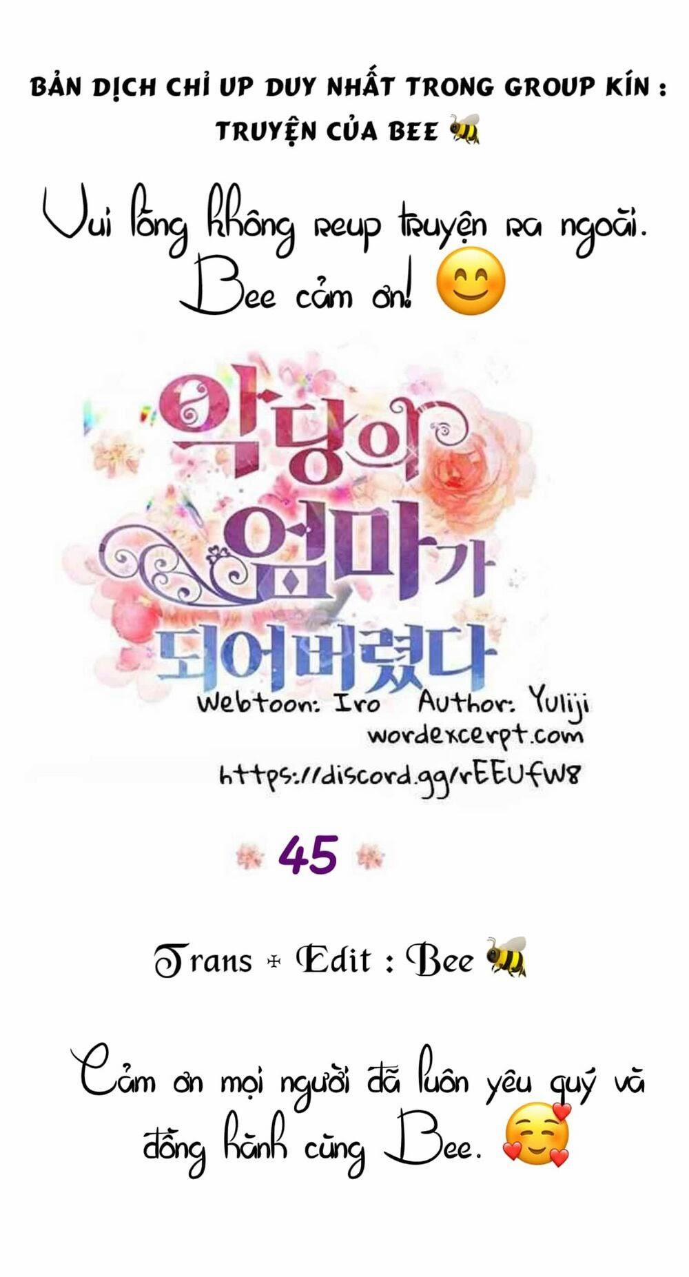 Xuyên Không Thành Mami Của Nhân Vật Phản Diện 45 trang 0