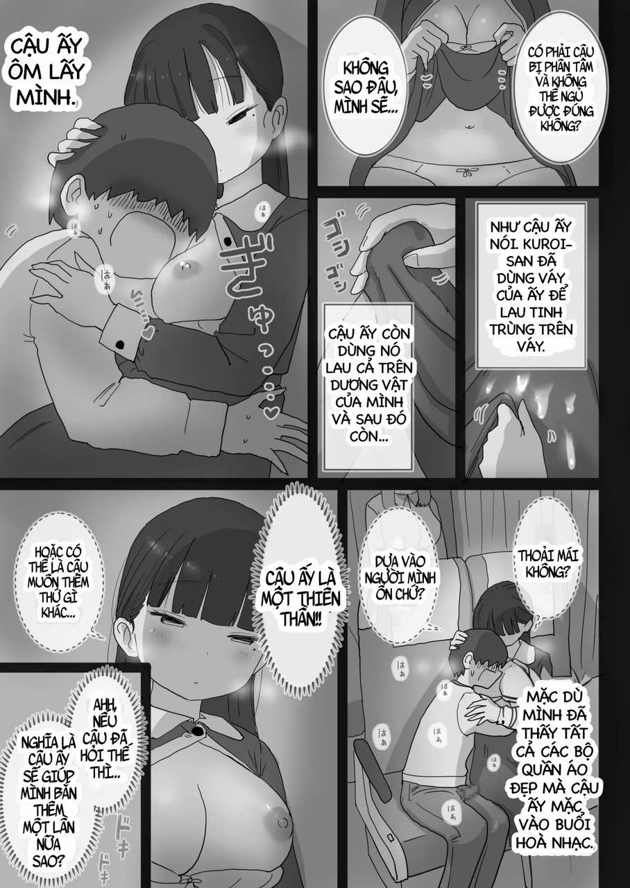 Yokou Bus Demo Kossori Nakadashi Sasete Kureru Classmate No Kuroi-San 1 trang 16