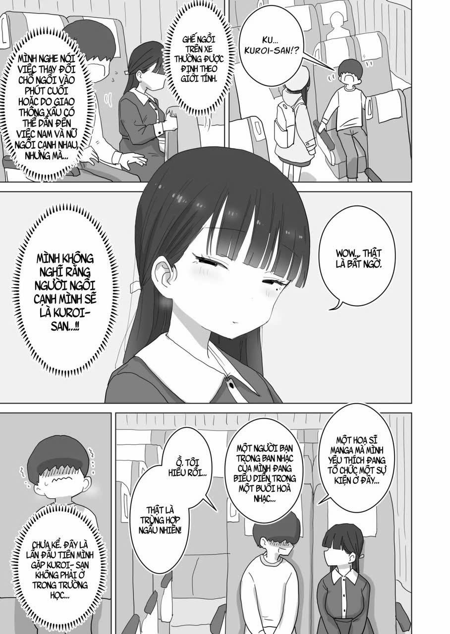 Yokou Bus Demo Kossori Nakadashi Sasete Kureru Classmate No Kuroi-San 1 trang 4