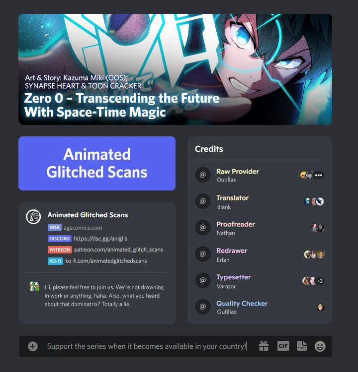 Zero 0 - Vựơt Qua Cả Ma Pháp Thời Không 1 trang 0