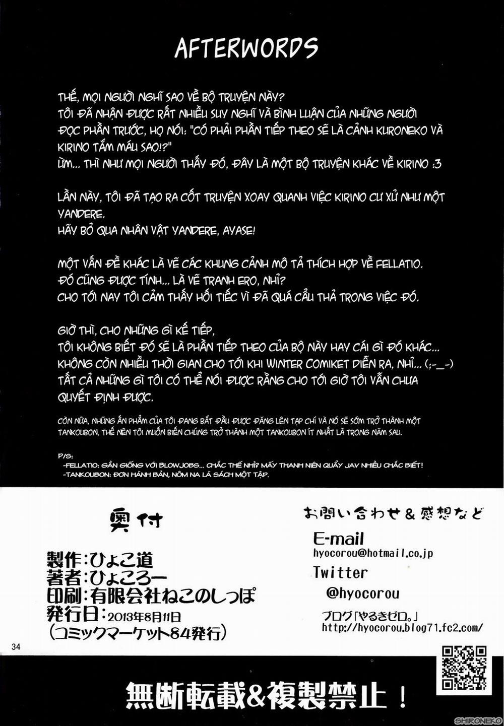 Zettai Kirino Ryouiki | Absolute Kirino Territory (Ore no Imouto ga Konna ni Kawaii Wake ga Nai) 2-End trang 33